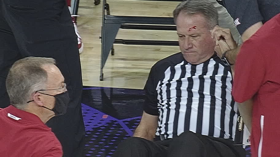 Referee takes a tumble in OklahomaTCU game Stream the Video Watch ESPN