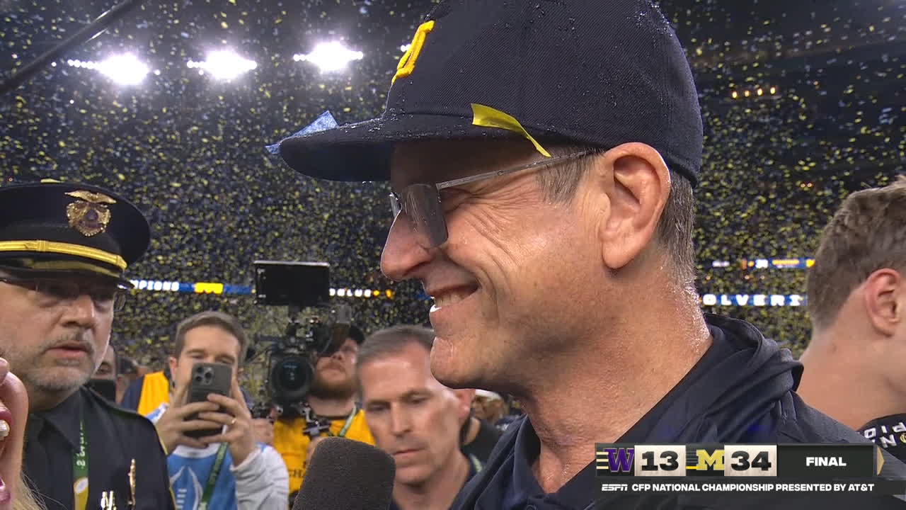 Jim Harbaugh on CFP title: 'Last ones standing'