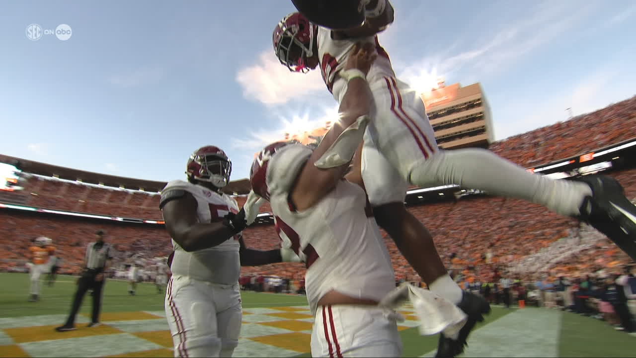 Justice Haynes restores Alabama's lead with easy TD Stream the Video