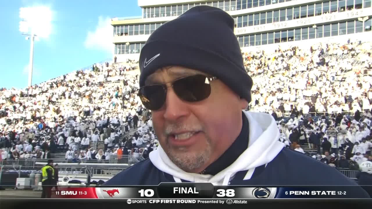 James Franklin speaks on 100th win at Penn State, advancing to CFP