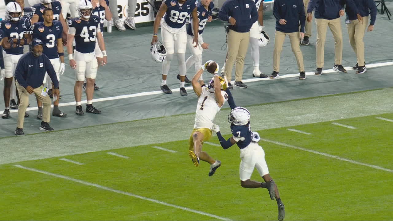 Riley Leonard connects with Jaden Greathouse for a big 3rd-down conversion