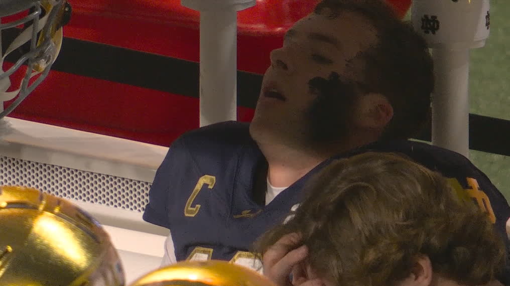 Riley Leonard gassed after historic opening drive