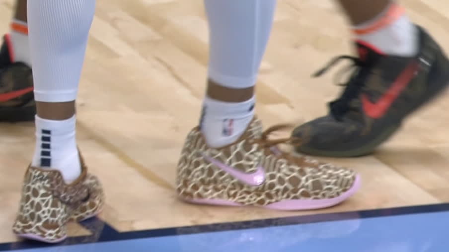 Ja Morant shows off new shoes inspired by 'Ja Raffe' giraffe
