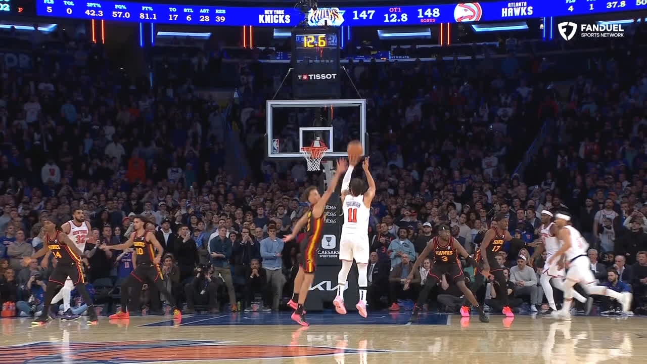 Brunson's bucket proves to be winner as Knicks outlast Hawks in OT