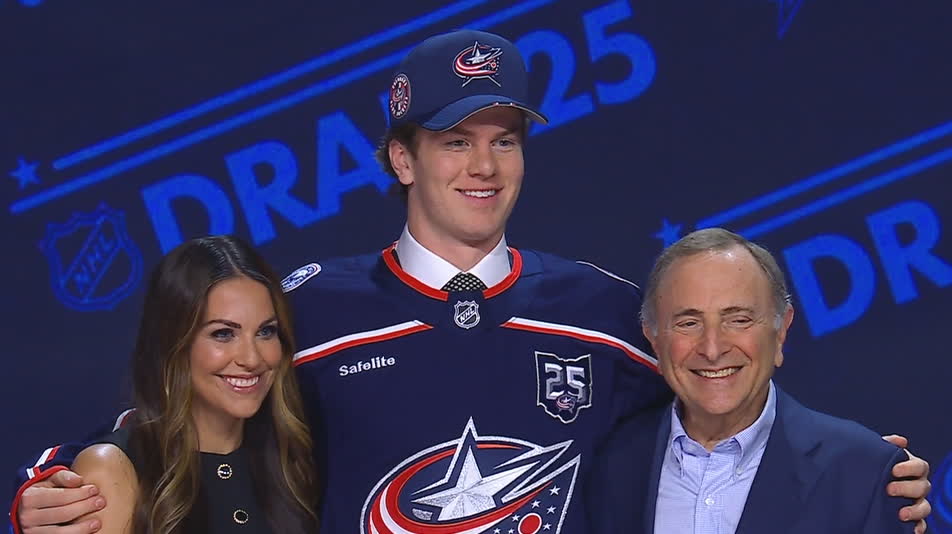 Johnny Gaudreau's wife announces the Blue Jackets' draft pick