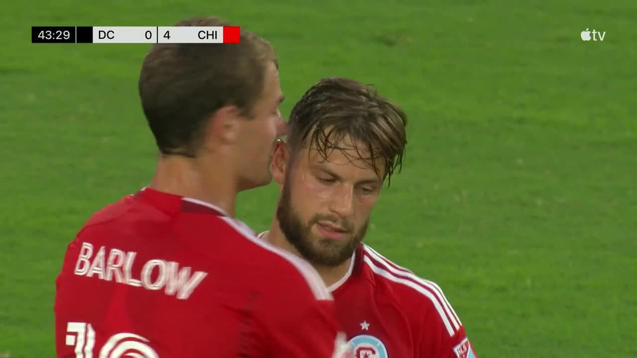 Tom Barlow's 2nd goal makes it 4-0 Chicago before halftime