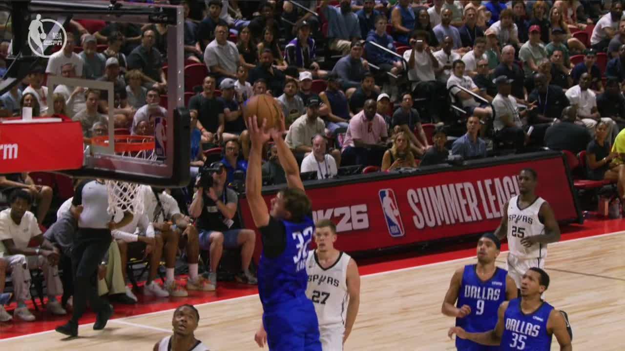 Cooper Flagg takes flight for a massive alley-oop slam
