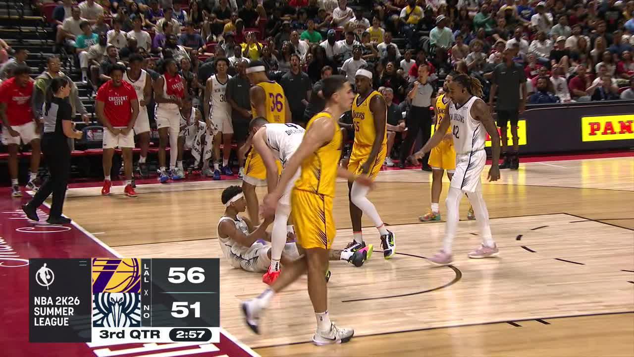 Jeremiah Fears gets the basket plus the foul