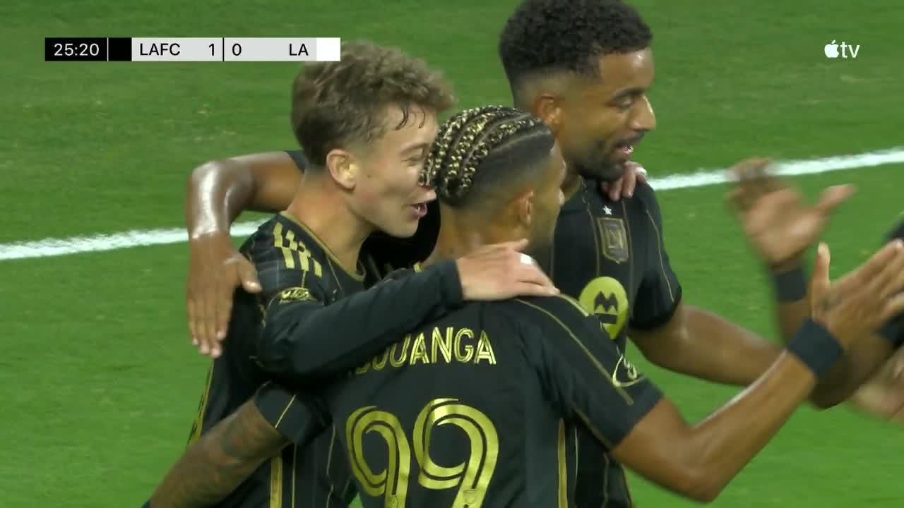 Denis Bouanga slots in the goal for LAFC