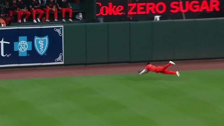 Cedric Mullins follows up sensational catch with his 100th career HR