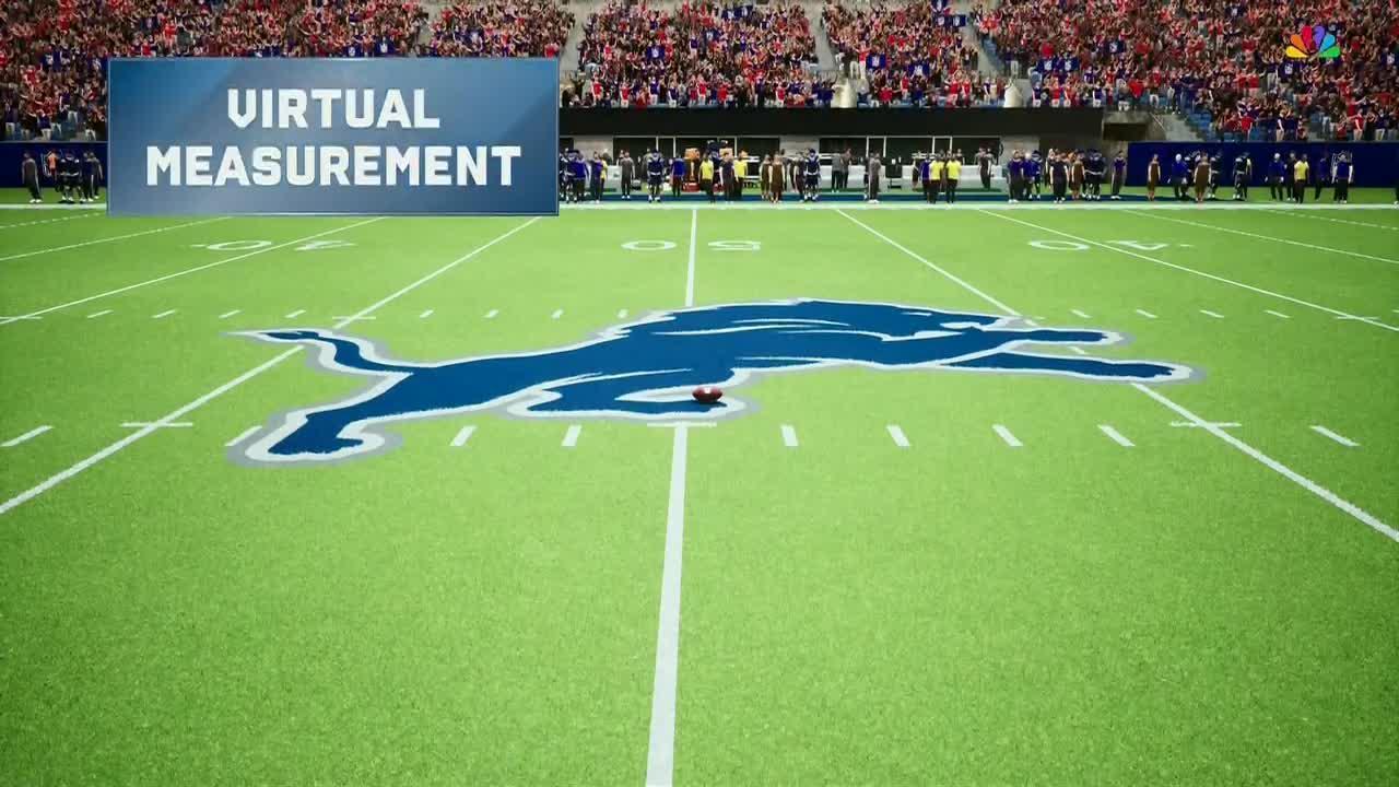 NFL's virtual measurement system used for first time