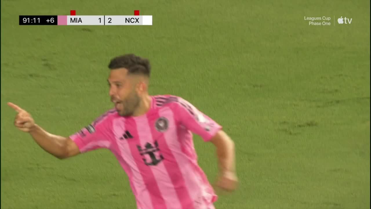 Jordi Alba scores goal for Inter Miami CF