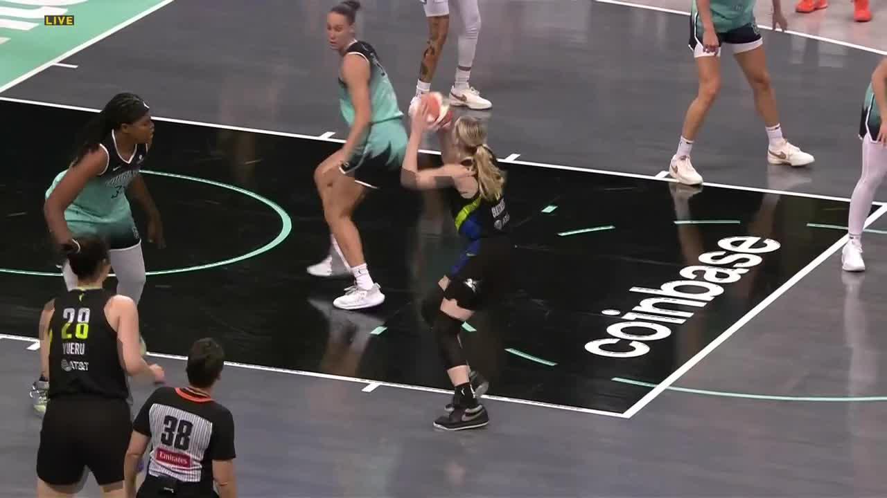 Paige Bueckers loses a defender with sweet moves