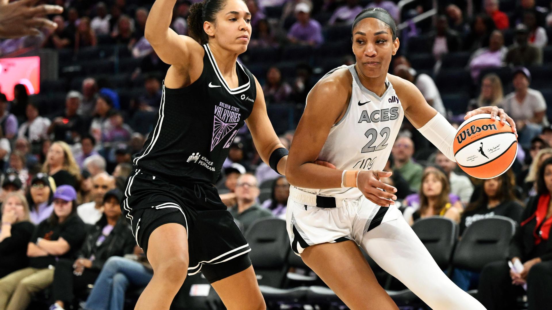 A'ja Wilson drops 27 in win over Valkyries
