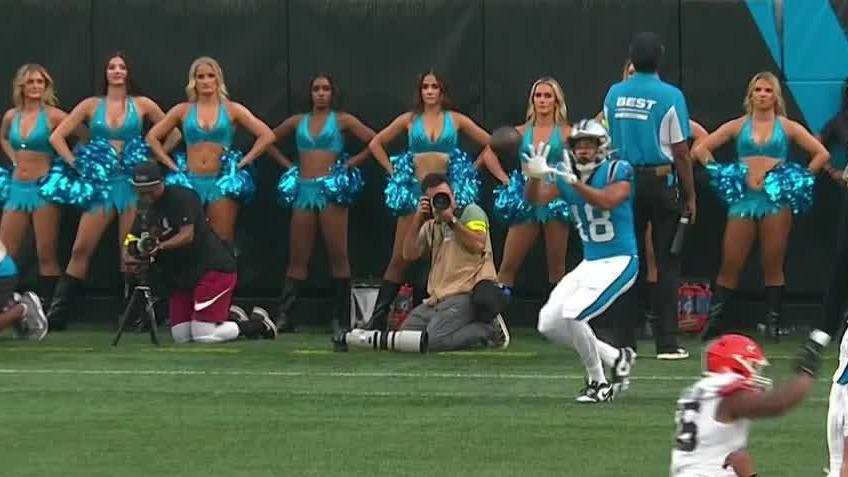 Bryce Young finds Jalen Coker for Panthers TD