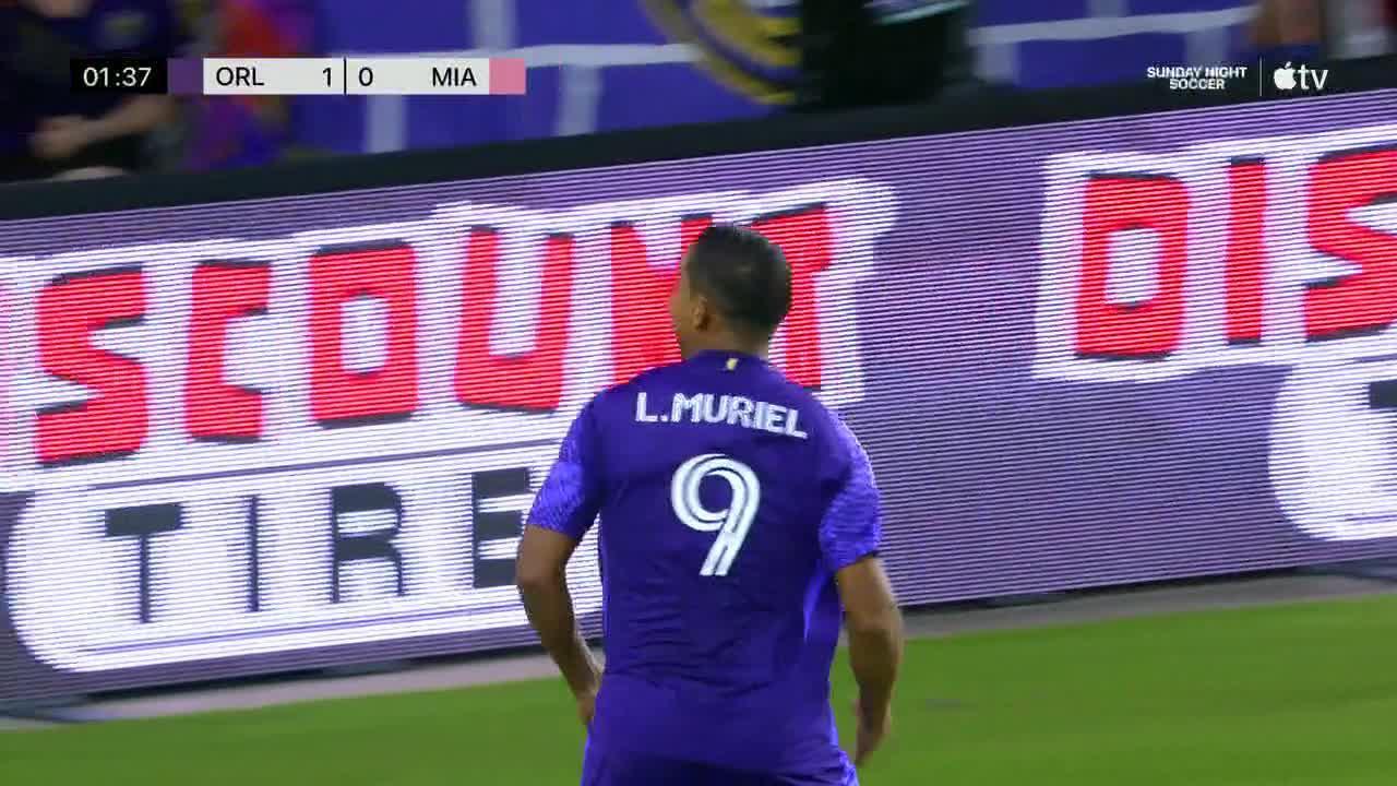 Muriel's brace pushes Orlando City past Messi-less Inter Miami