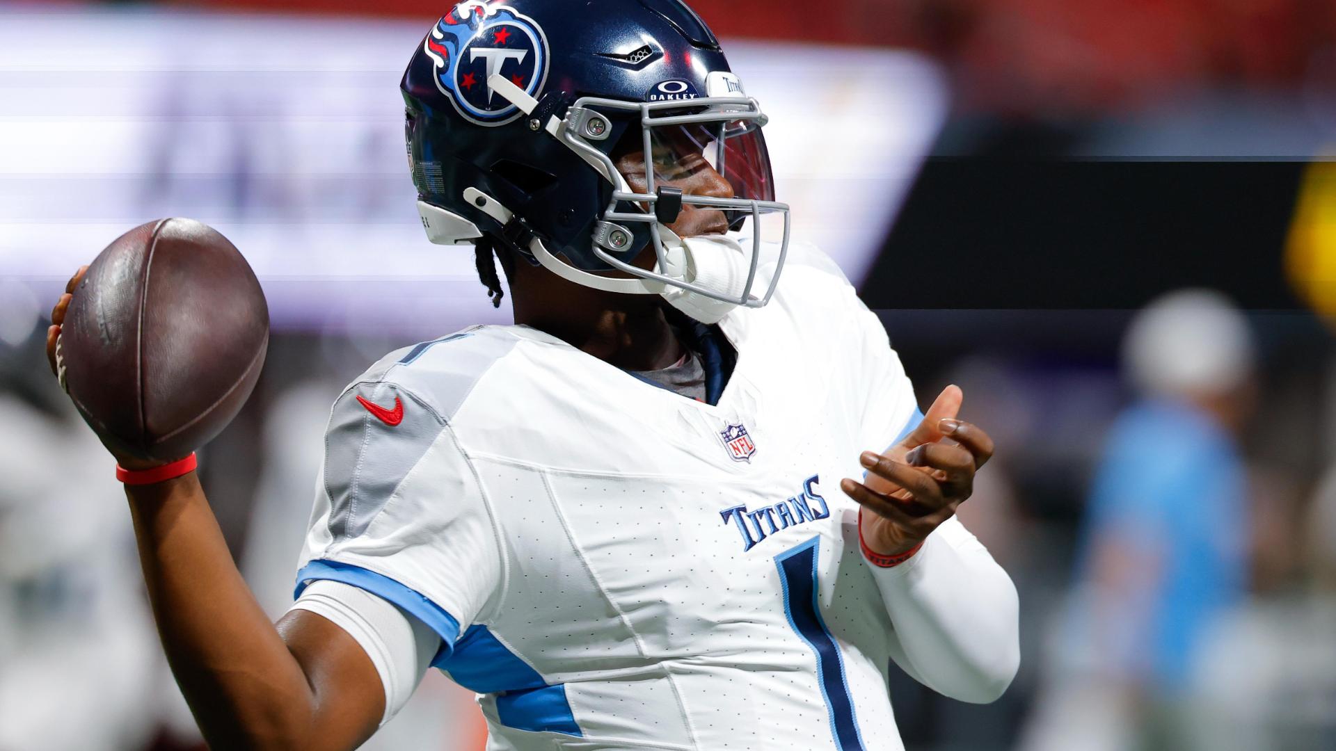 Cam Ward connects on a 35-yard completion