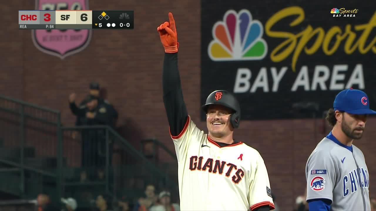 Errant throw off Matt Chapman's helmet allows another run to score for Giants