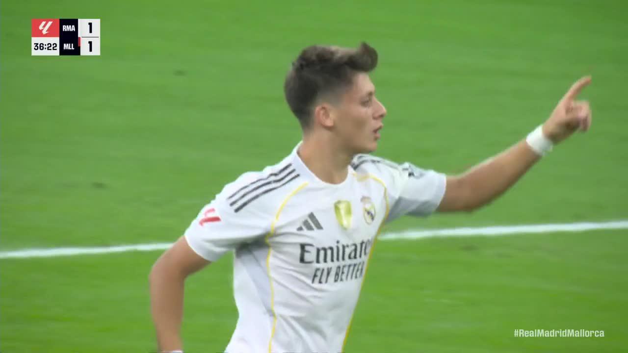 Arda Güler finds the back of the net for Real Madrid