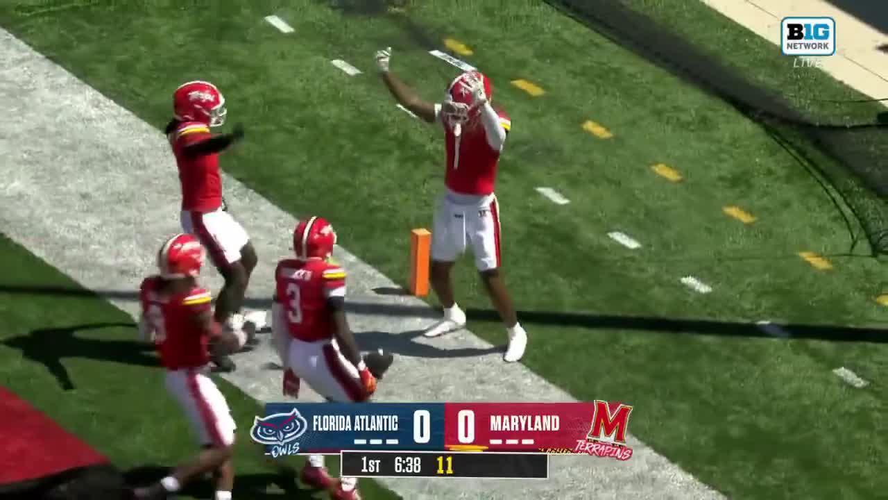 Daniel Wingate snags pick-six for Maryland's first TD of season