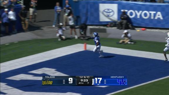 Kentucky Wildcats Defeat Toledo Rockets 24-16 Season Opener