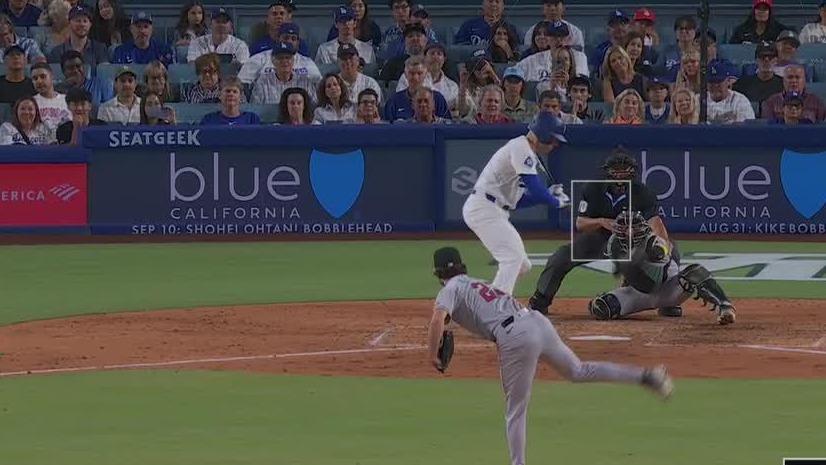 Dodgers announcers surprised by strike call on Freeman