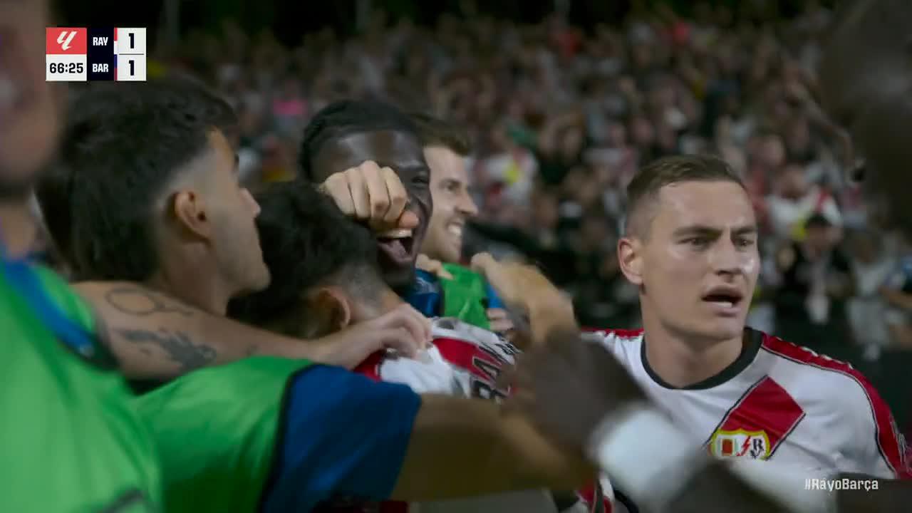 Fran Pérez scores goal for Rayo Vallecano