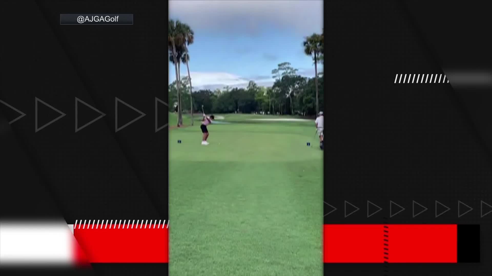 Charlie Woods makes a hole-in-one at TPC Sawgrass