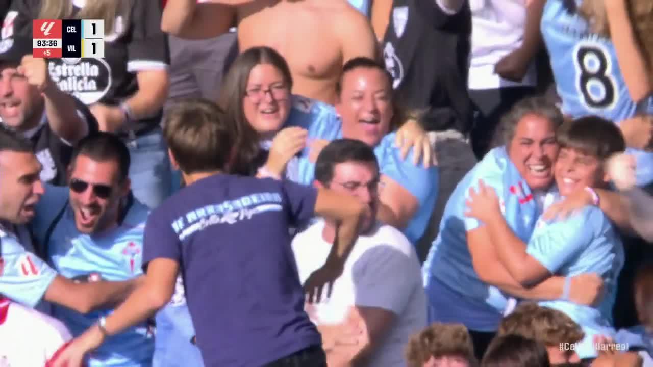 Borja Iglesias slots in the goal for Celta Vigo