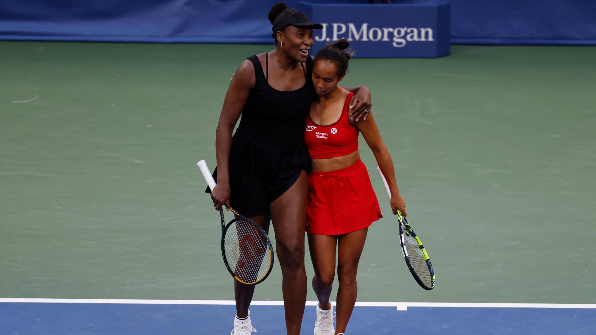 Venus Williams and Leylah Fernandez lose in women's doubles quarterfinal