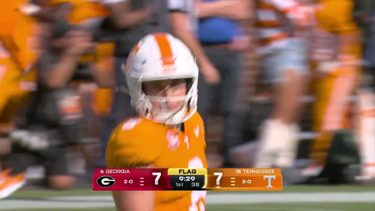 Joey Aguilar finds Chris Brazzell II 72-yard Tennessee TD