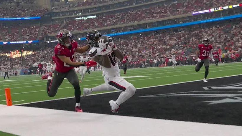 Nico Collins hauls in impressive TD for the Texans