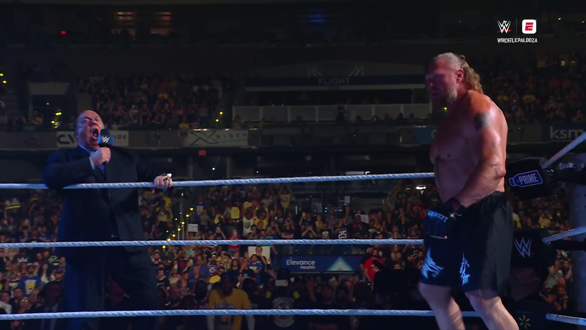 Paul Heyman returns to introduce Brock Lesnar