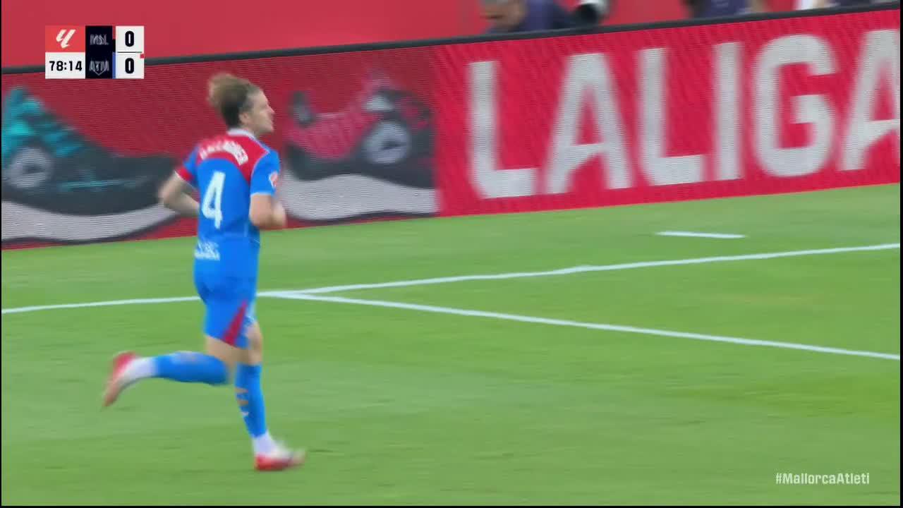 Conor Gallagher slots in the goal for Atletico Madrid