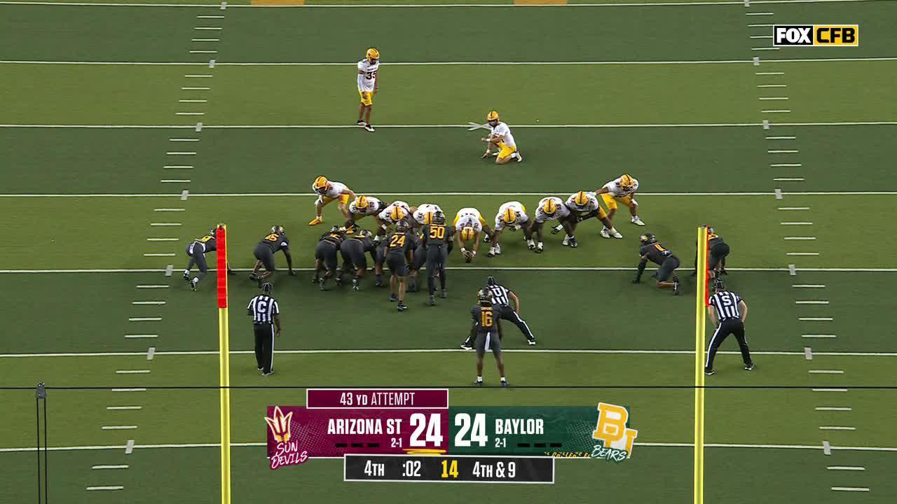 Arizona State hits winning field goal as time expires
