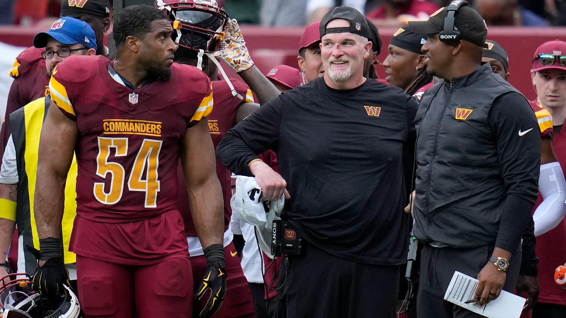 Dan Quinn leveled on the sideline