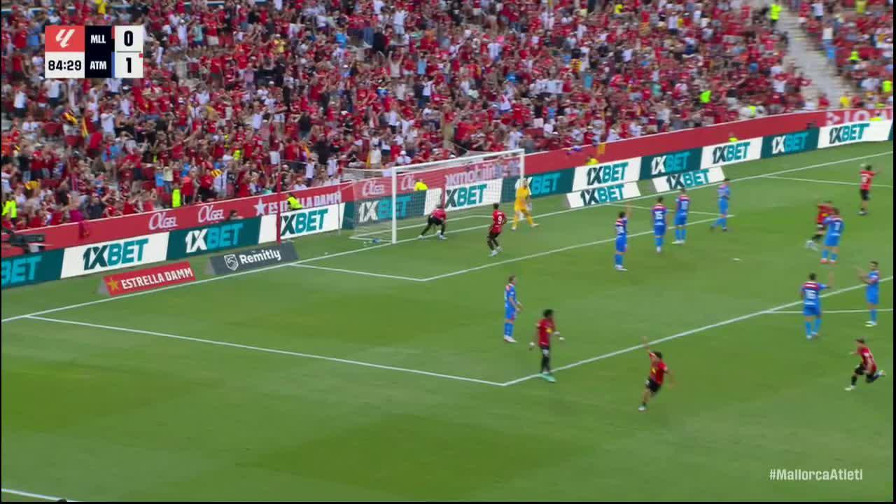 Vedat Muriqi slots in the goal for Mallorca