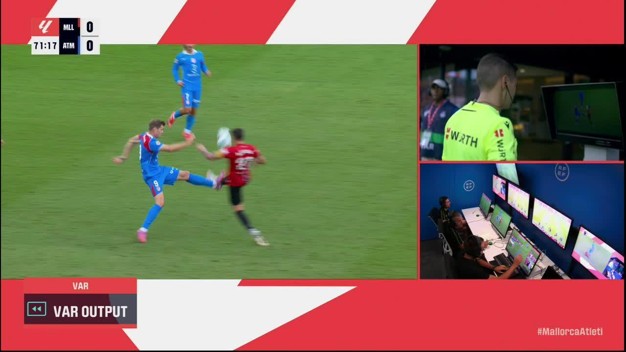 Alexander Sørloth gets sent off vs. Mallorca