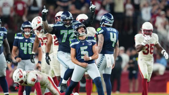 Myers' 52-Yard Kick Lifts Seahawks Over Cardinals