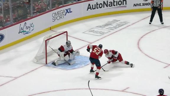 Jack Studnicka Scores Twice as Panthers Beat Hurricanes 4-3 OT in Florida