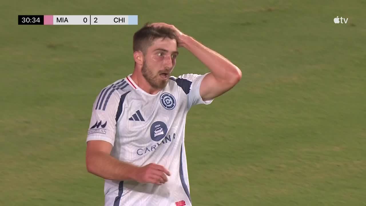 Jonathan Dean finds the back of the net for Chicago Fire FC