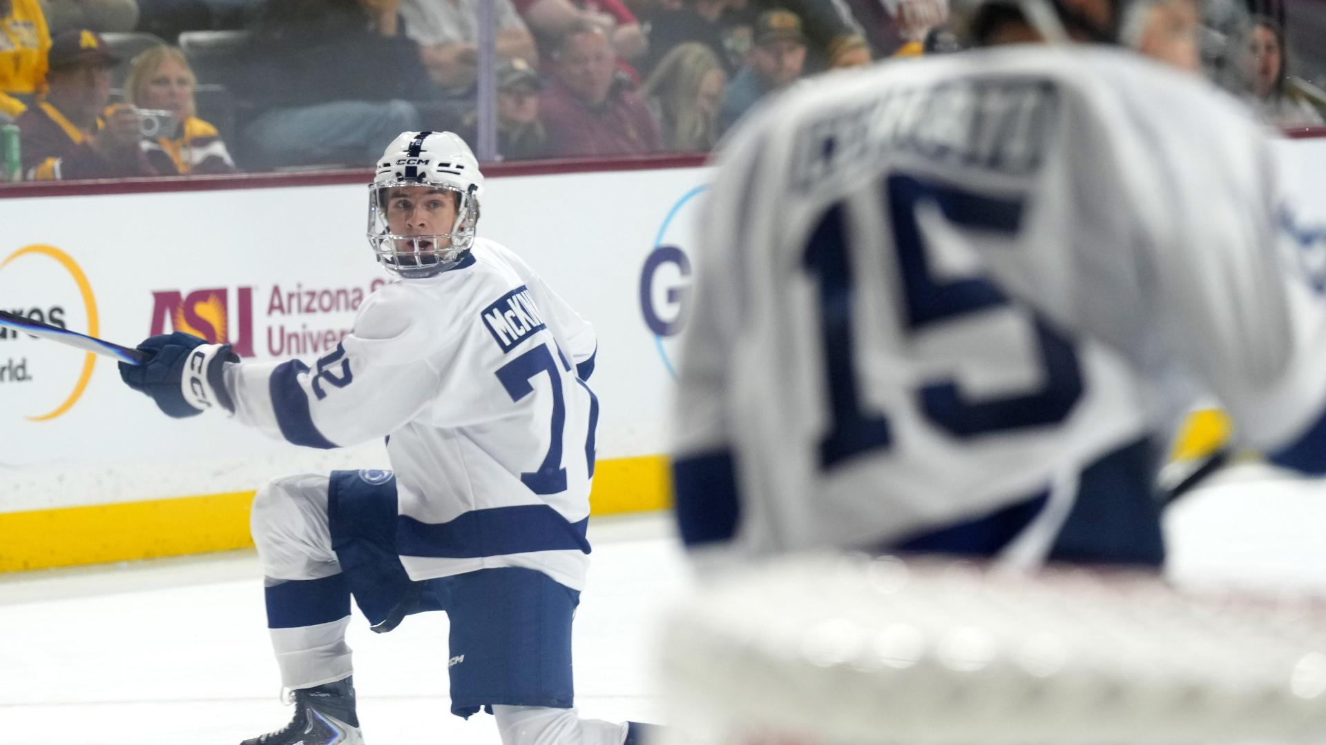 Gavin McKenna's first goal is a game winner for Penn State