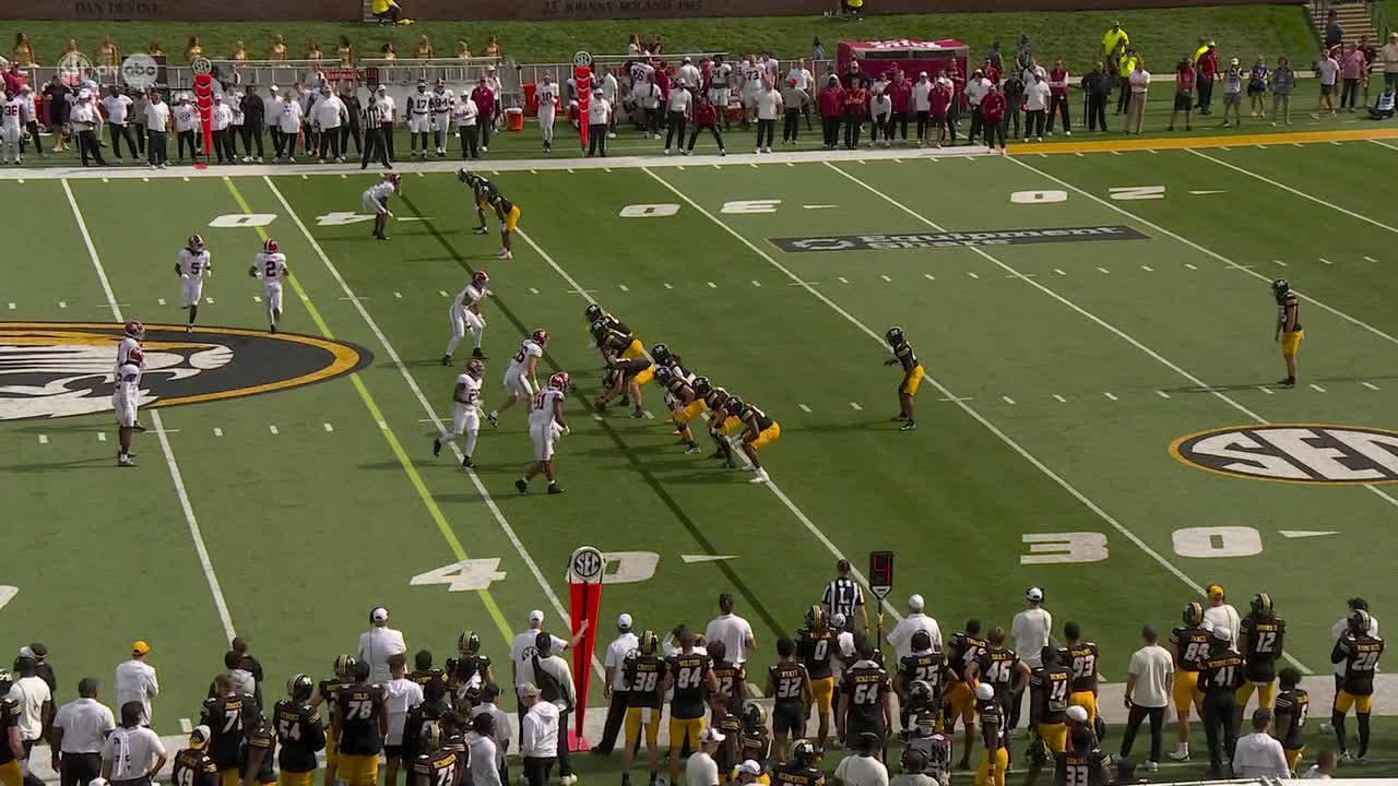 Missouri tries fake punt, fails to convert
