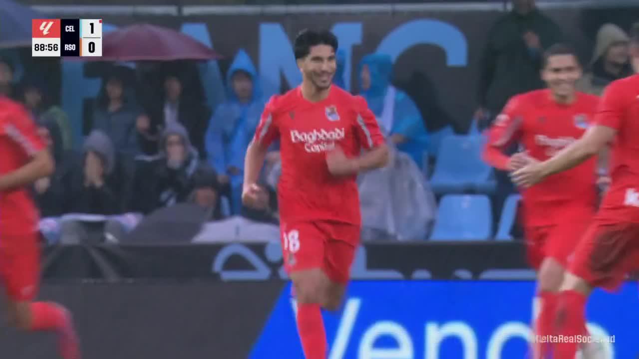 Carlos Soler finds the back of the net for Real Sociedad