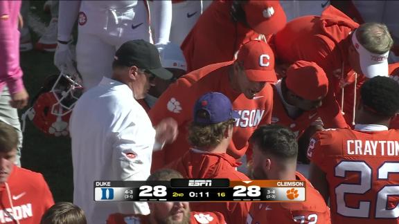 Clemson Falls 46-45 to Duke After Controversial Call