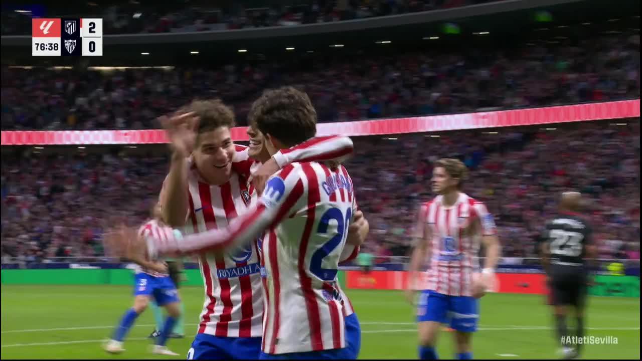 Thiago Almada finds the back of the net for Atletico Madrid