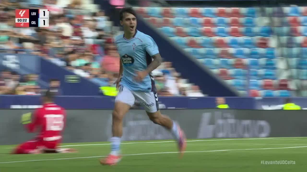 Miguel Román scores goal for Celta Vigo