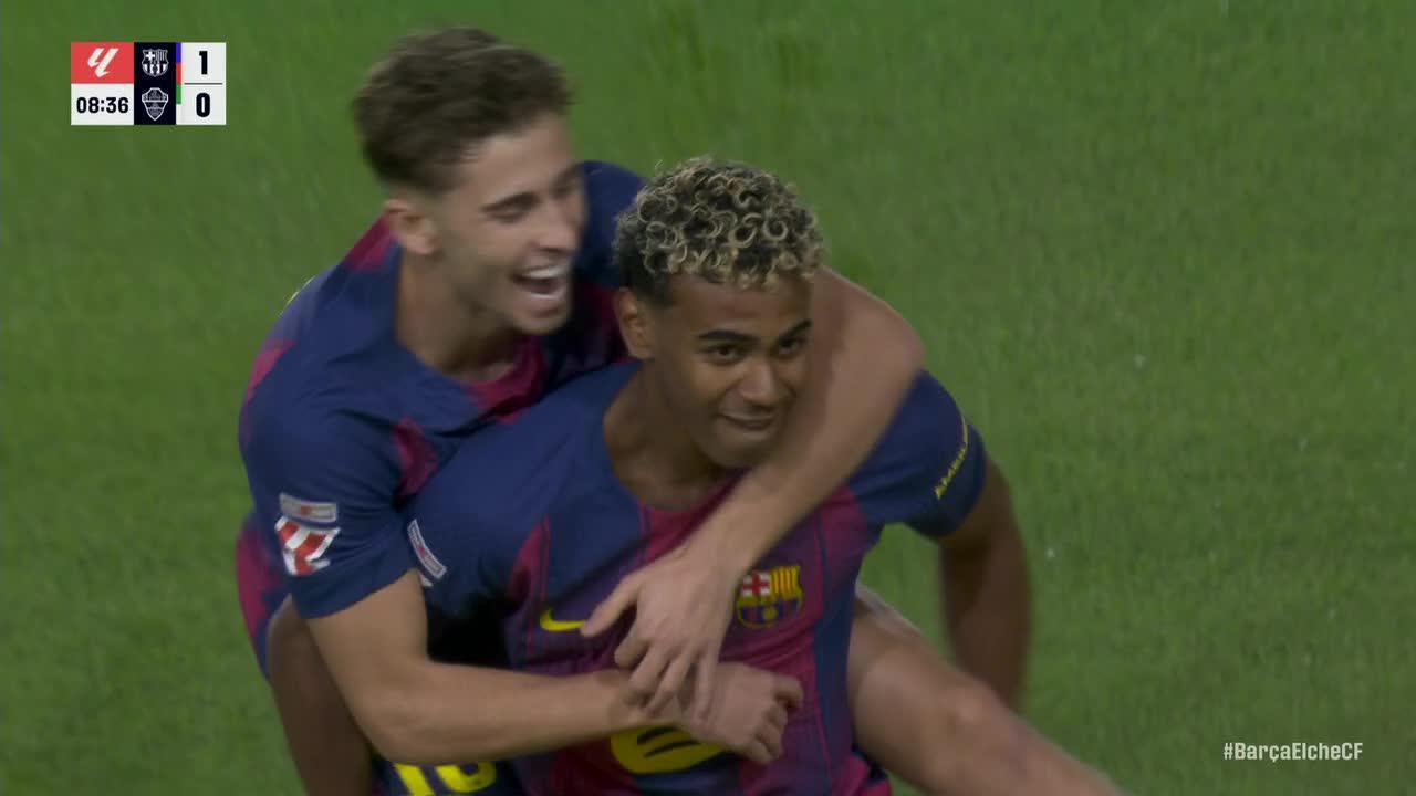 Lamine Yamal gets on the scoresheet for Barcelona