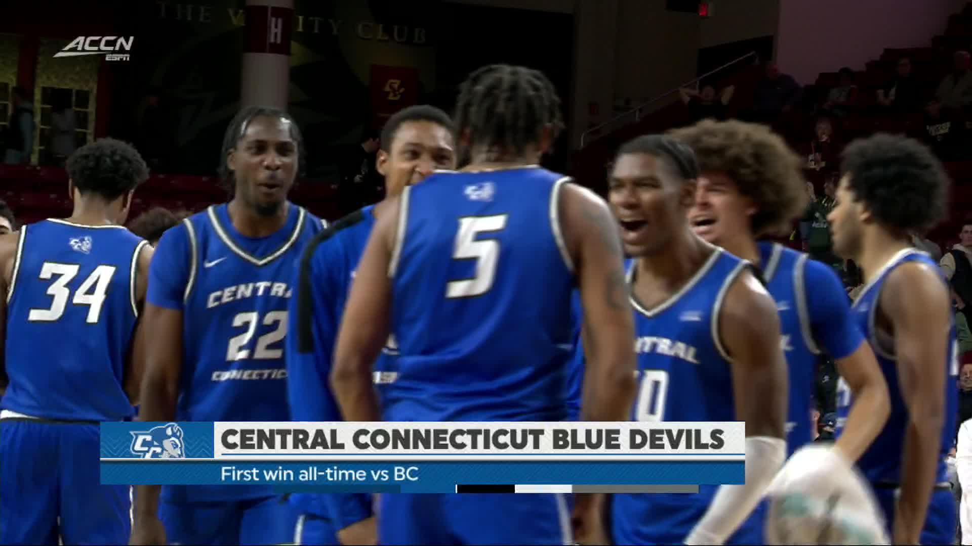 Central Connecticut stuns Boston College for dramatic late win