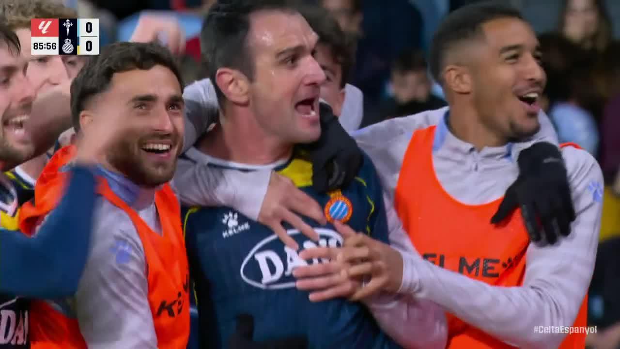 Enrique García scores goal for Espanyol